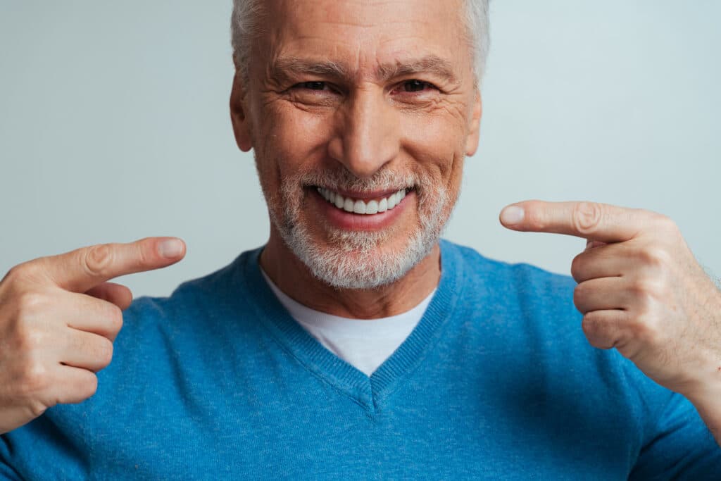 senior man smiling, Bone Grafts