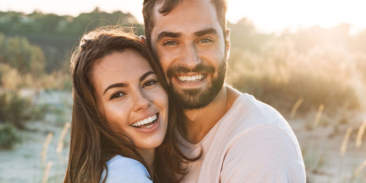 Happy, smiling couple
